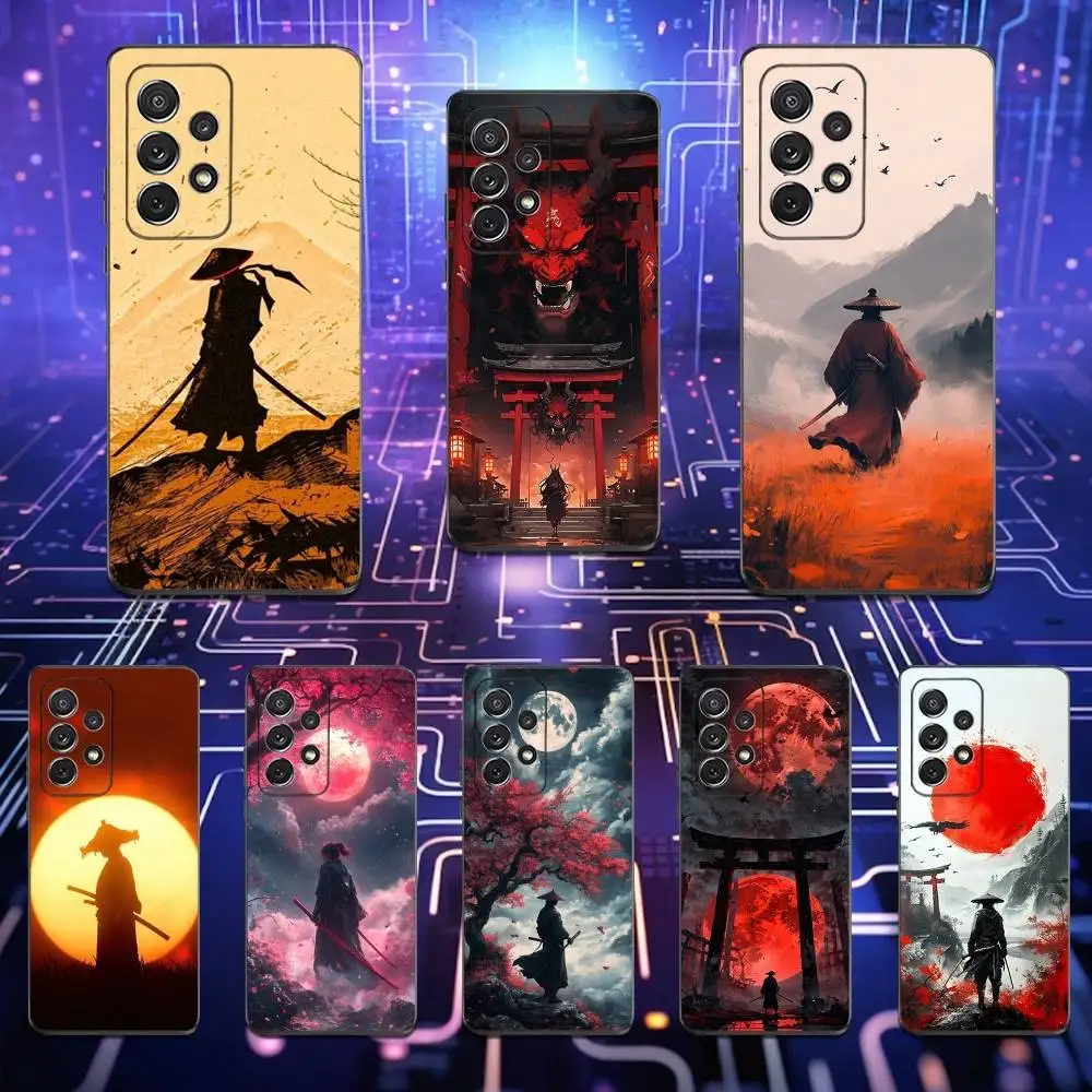 

Art Samurai Bushido Phone Case For Samsung S25,S24,S23,S22,S21,S20,S10,Ultra,Plus,Lite,FE,Soft Silicone Black Cover