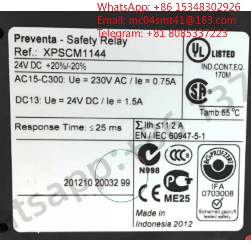 1 pc Industrial Safety Control Module XPS‑CM1144, Safety Monitoring Accessory For Equipment Control System Overhaul Repair Work