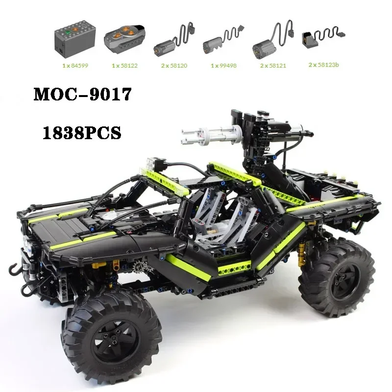 Classic MOC-9017 Super Off Road Vehicle High difficulty Splicing 1838PCS Adult and Children's Building Block Toy Birthday Gift