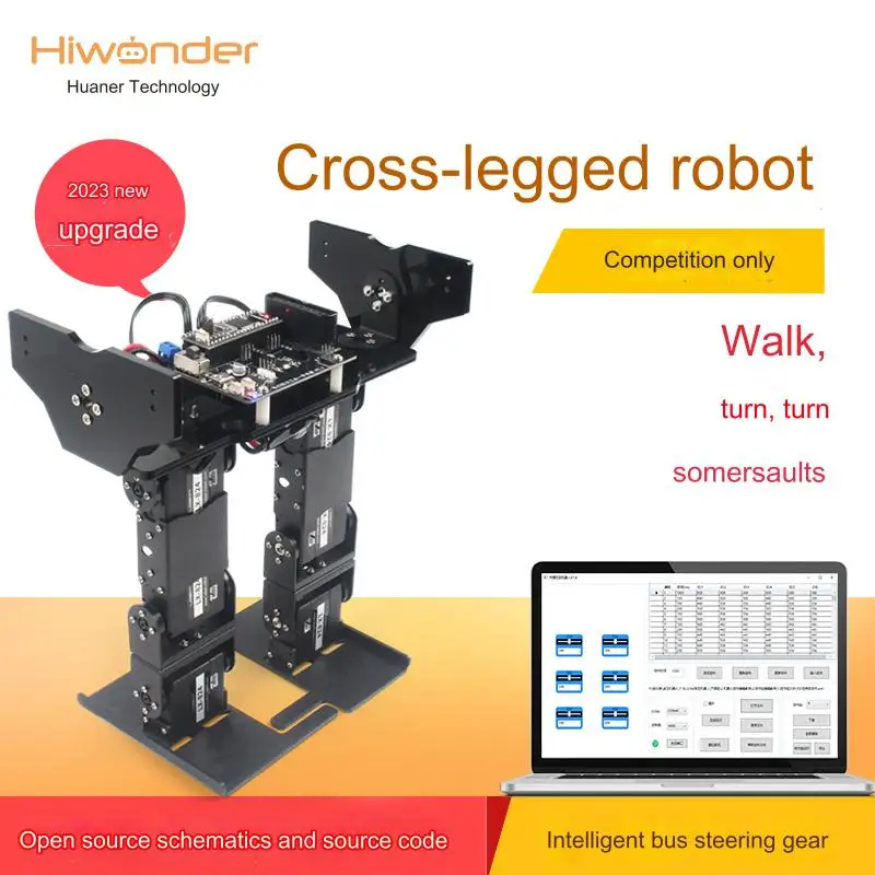 Hiwonder LS-6B Open Source Cross-legged Robot 6 Degrees of Freedom STM32 Bipedal Racing