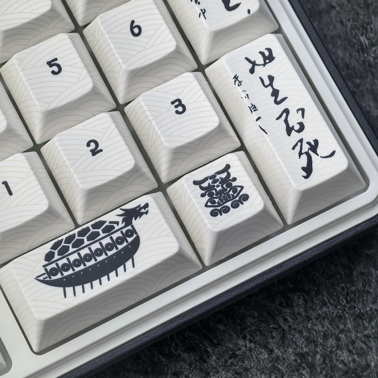 Teclas Retro coreanas Pbt con diseño de cereza, teclas colgantes, líder de guerra histórica, llave General de 129 teclas para teclado