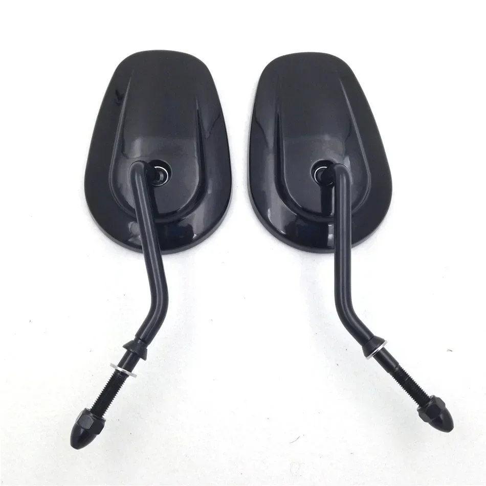 Motorcycle Custom Big Size Mirrors for 1982-Later Harley Touring Road King Cruiser / Chopper / Custom Bike with (8mm) thread view 4