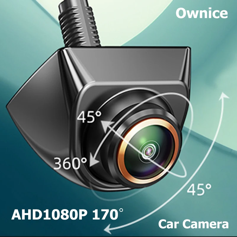 Ownice AHD 1080P Car Rear View Camera  Full HD 170° Wide Fisheye Golden Lens 4 pin Night Vision Vehicle Reversing Front Cameras