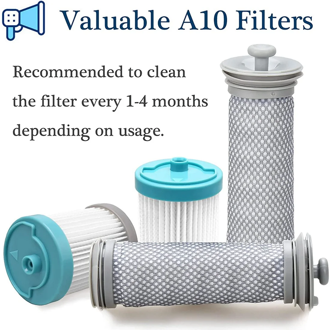 Replacement Pre Filters& Post Filters for Tineco A10/A11 Hero A10/A11 Master and Tineco PURE ONE S11/S12 Vacuum Cleaners