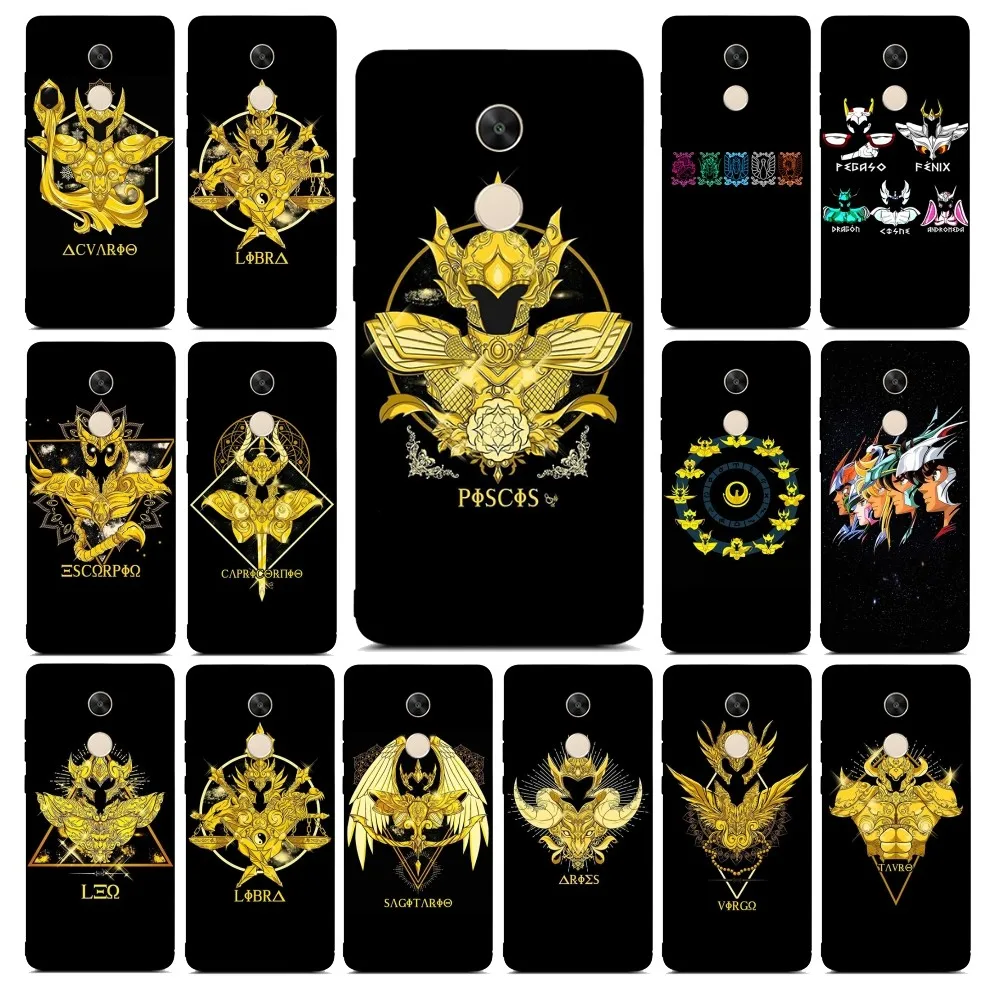 S-Saint S-Seiya Z-Zodiac Logo Phone Case For Redmi Note 4 X 5 A 6 7 8 T 9 9S 10 11 11S 11Epro Poco M3 Pro