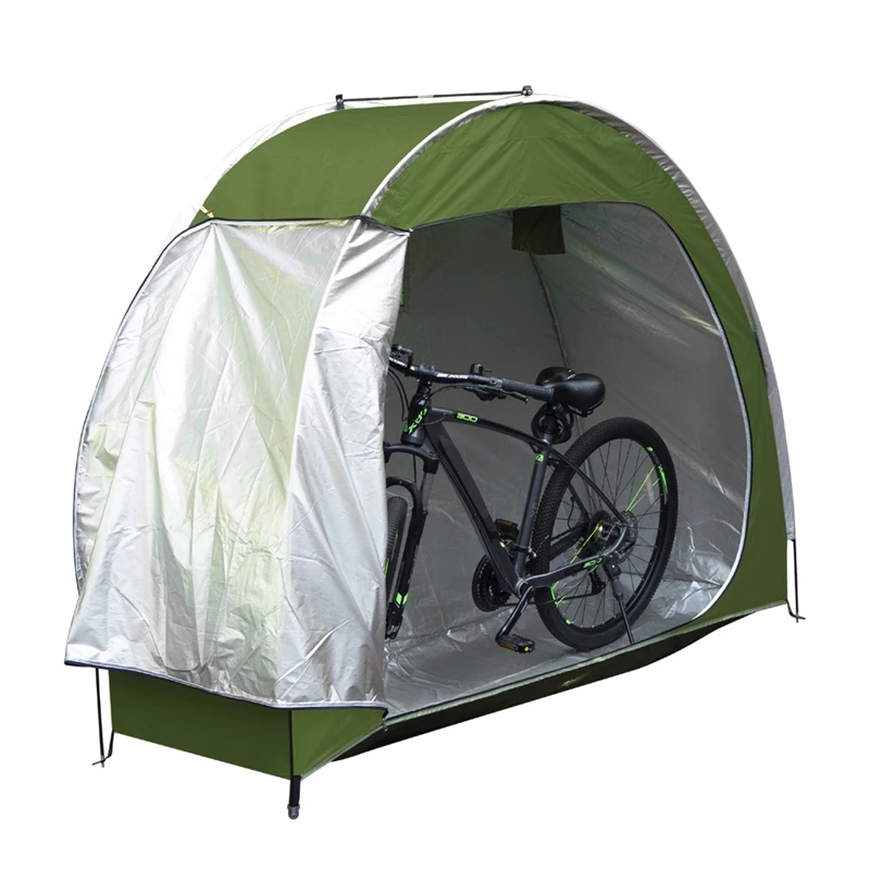 

Outdoor Bicycle Storage Shed Tent 210D Silver Coated Oxford Fabric Portable Waterproof Foldable Single Bike Convinient Cover