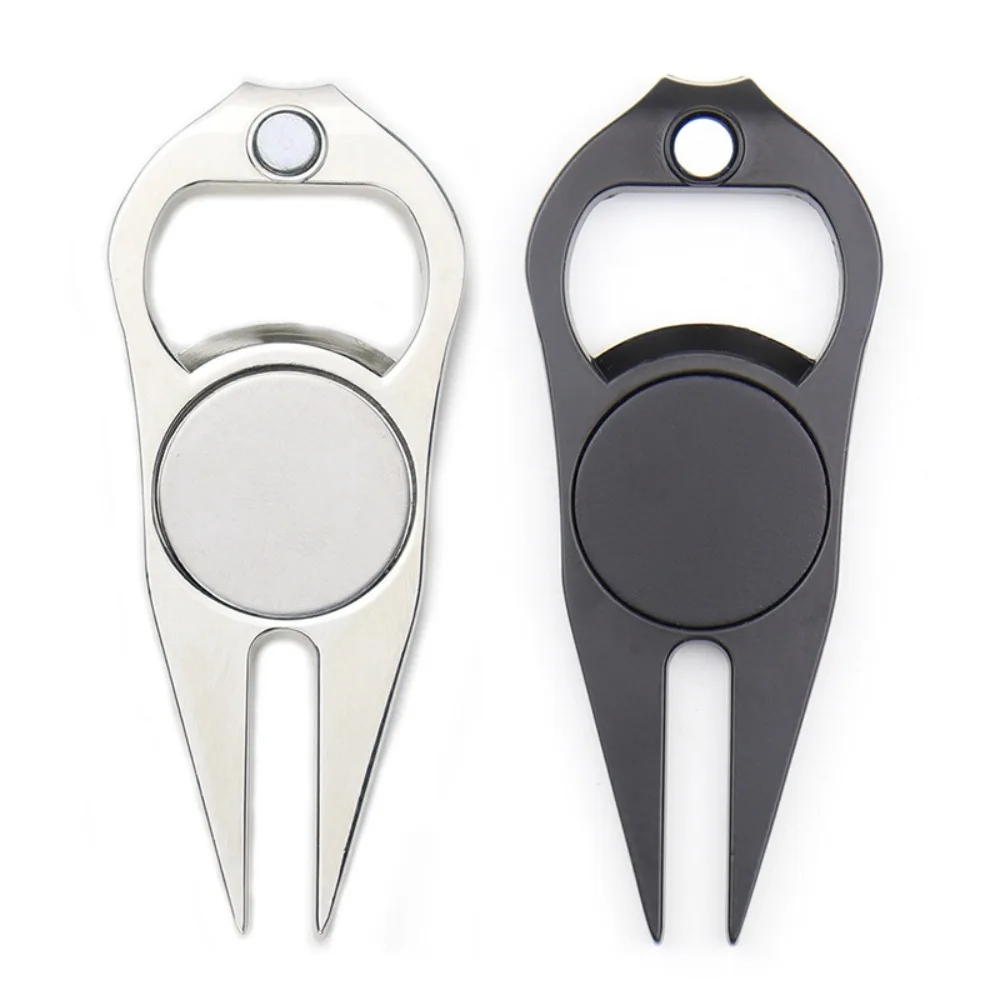 Abrebotellas multifuncional para golf, juego de etiquetas para pelotas verdes, herramientas para el césped de golf, horquilla de golf, suministros de golf, accesorios de golf