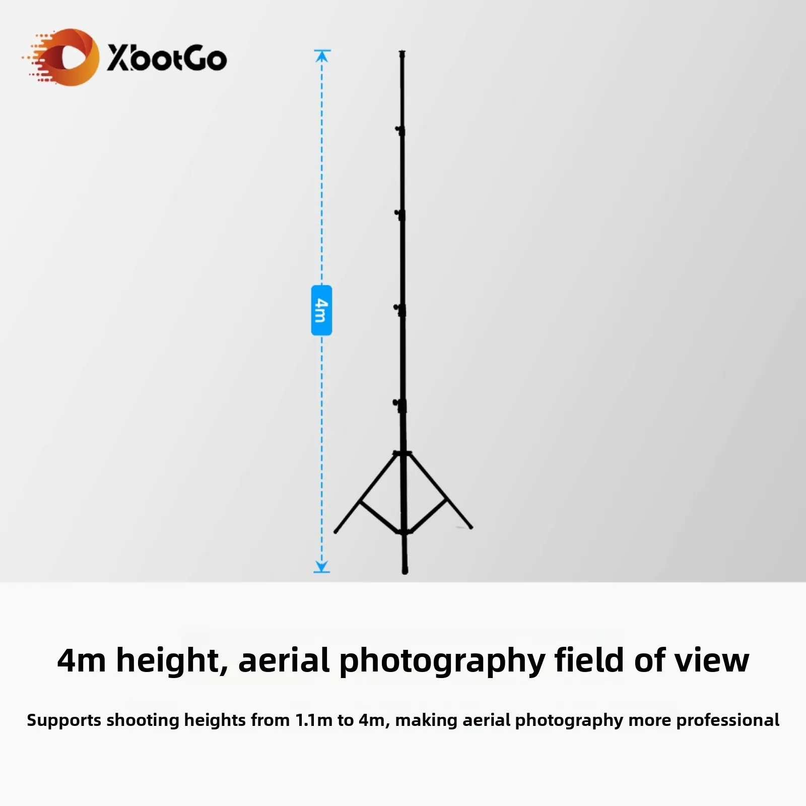 

4M tripod, camera tripod with gimbal