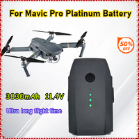 3830mAh Battery For DJI Mavic Pro Platinum FPV Quadcopter RC Drone 3S Intelligent Spare Flight LiPo Compatible Battery 11.4V
