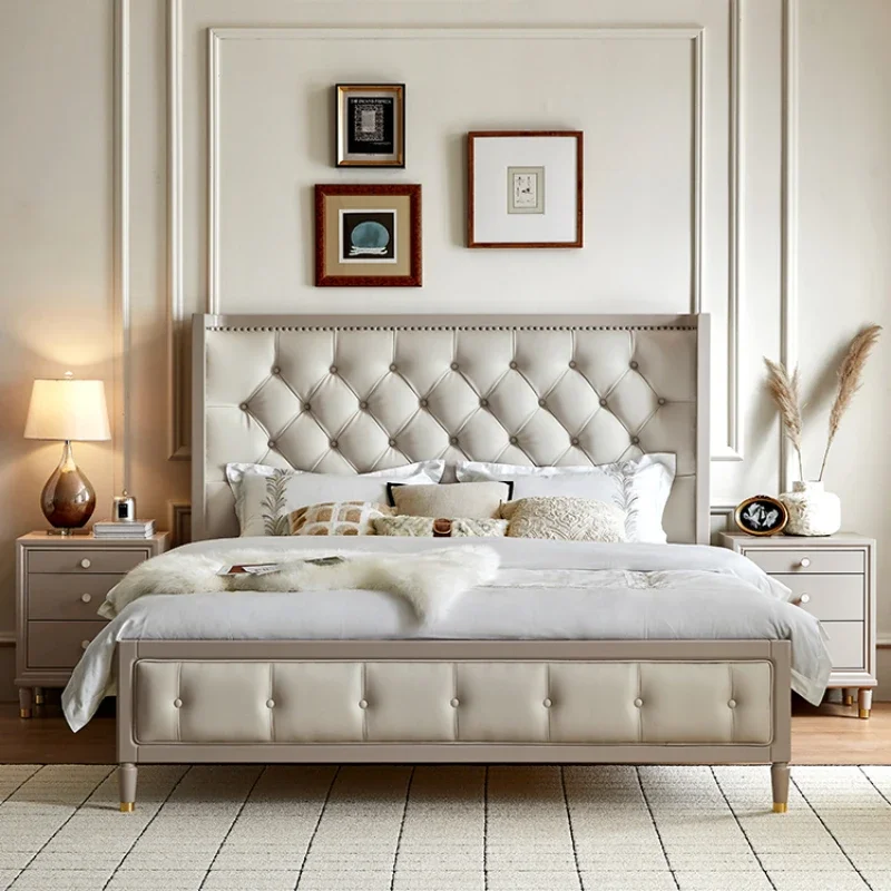 

Женская деревянная двуспальная кровать, каркас матраса, реплика дома, развлечения, роскошная кровать размера «queen-size», вилла принцессы, салон, мебель для гостиной Beliche