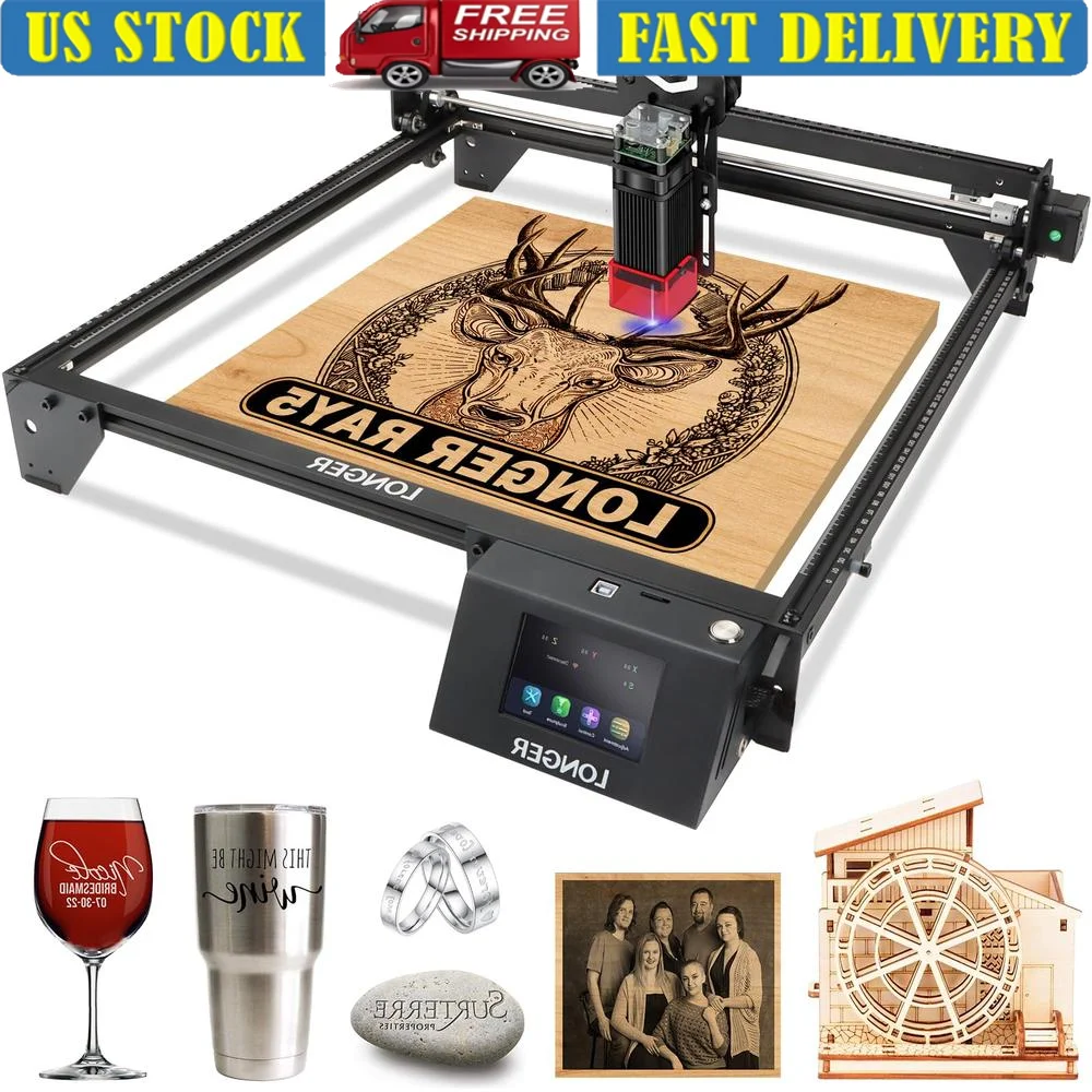 RAY5 Laser Engraving Cutting Machine 40W Wood Metal Acrylic Glass 3.5