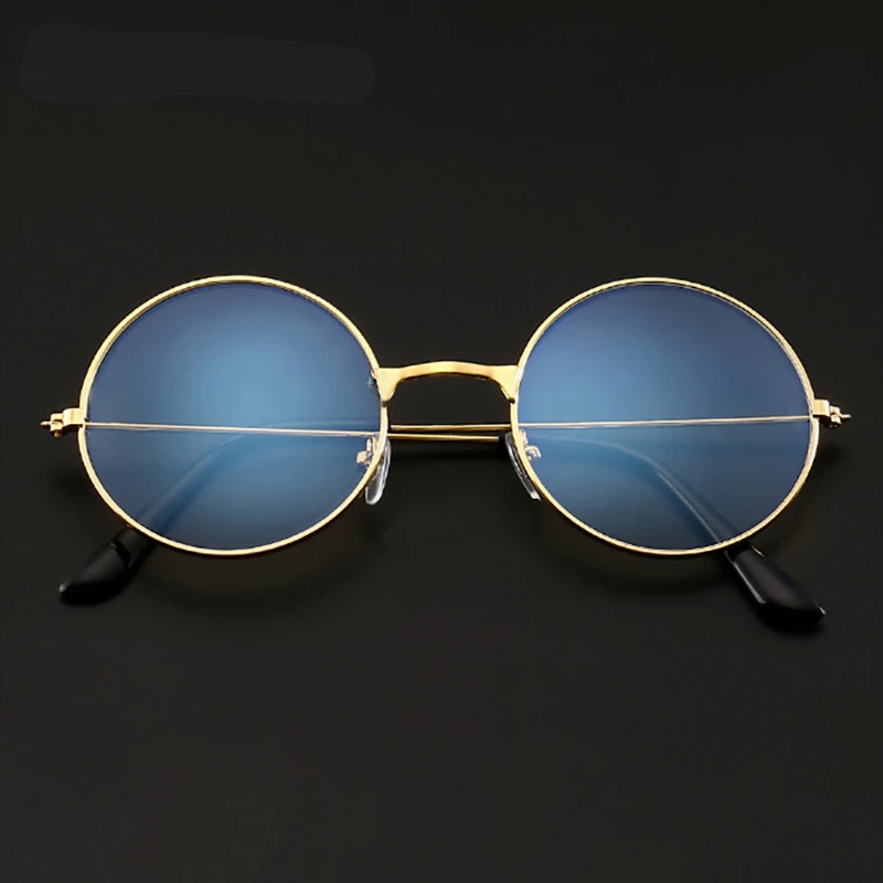 

Ultralight Women Round Frame Anti Blue Light Flat Clear Glasses Men Woman Blue Light Blocking Eyewear Plane Surface Goggles