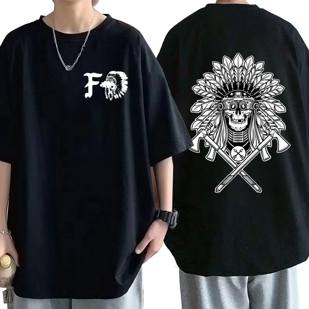 Forward Observations Group Skeleton T-shirt Men Women Fashion Vintage T-Shirts Summer Cotton Casual Oversized T Shirt Streetwear