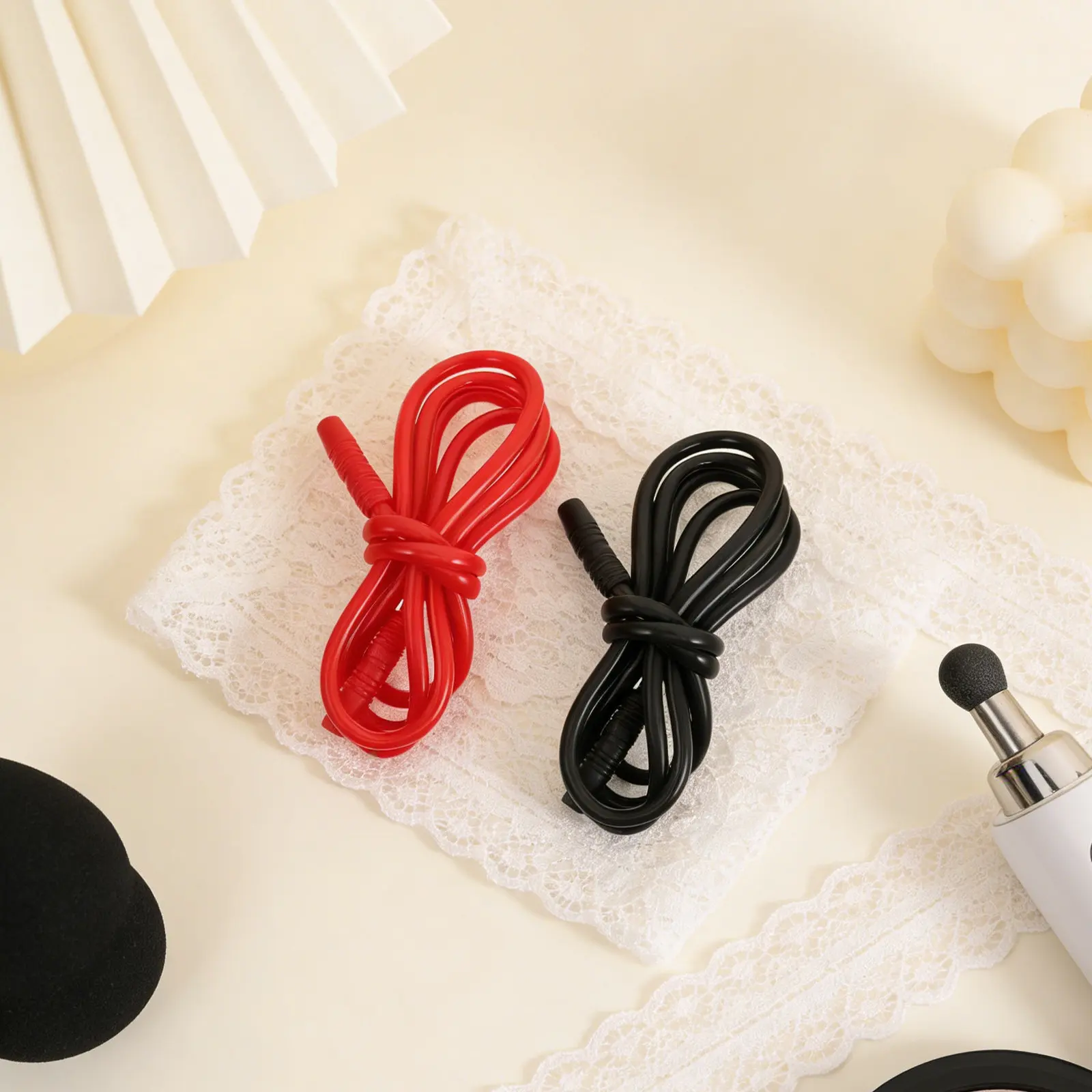 2Pcs Silicone Blackhead Suction Tube 156Cm Replacement Hose for Facial Vacuum Machine Flexible Massage Cupping Tubing Suction