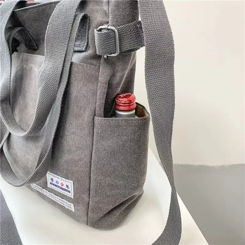 Men's And Women's Messenger Bag Leisure Student Bag High Quality Canvas Travel Crossbody Bag Large Capacity Outdoor Fitness Bag