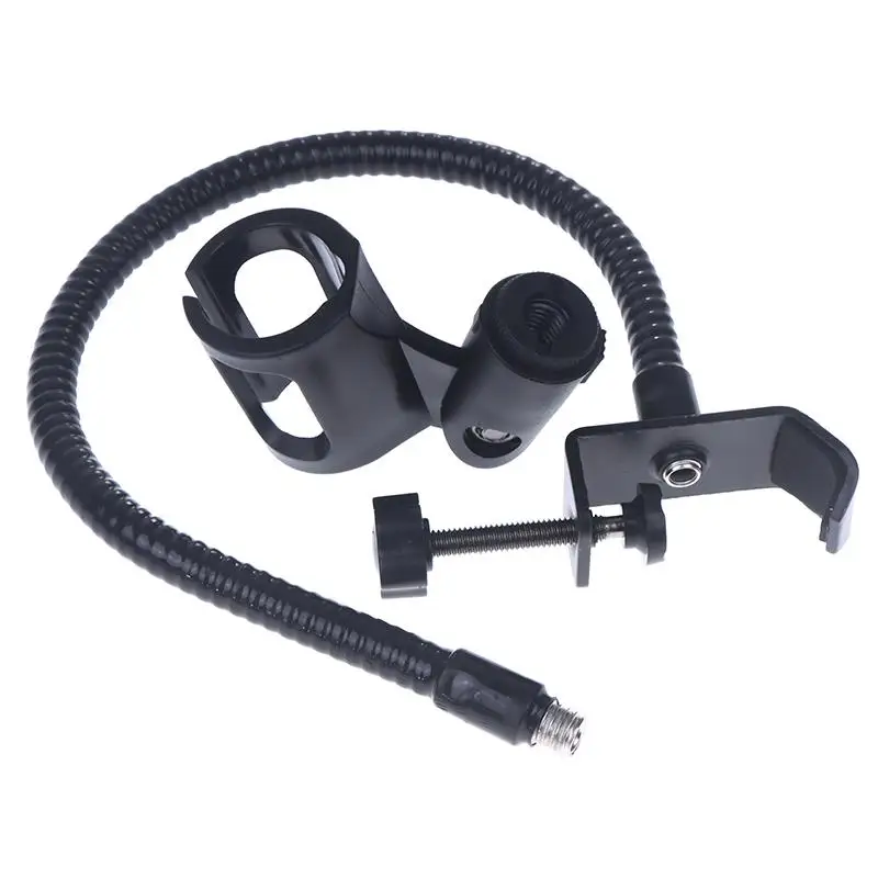 Support de Microphone, pince de Table en métal, bras de Microphone universel à col de cygne Flexible réglable à 360 degrés pour réunion, Lecture, Podcast
