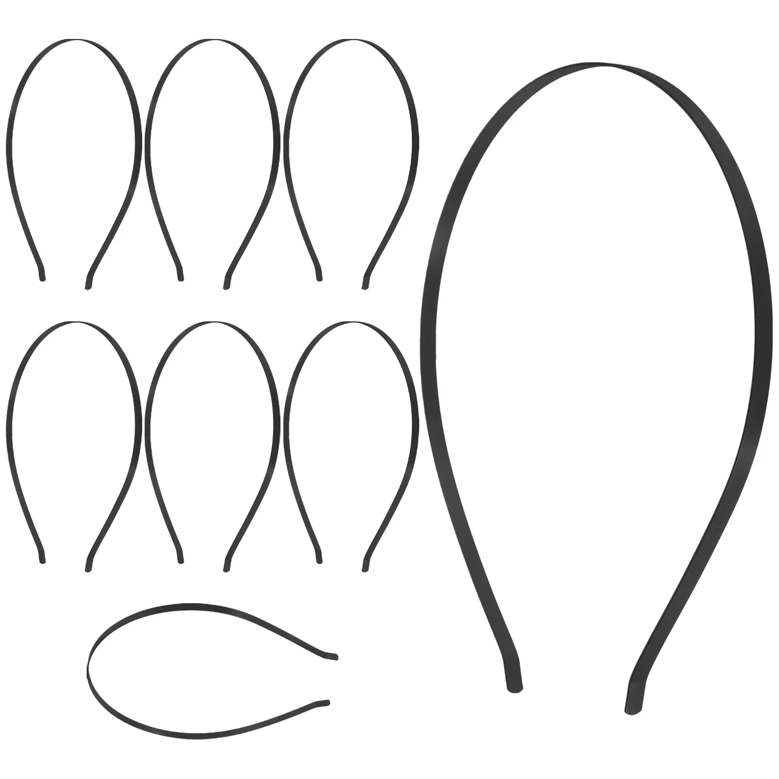 

50Pcs Blank Stainless Steel Hair Hoops Basic DIY Hair Accessories Material Headband for Women and Crafts Headband Making Supply