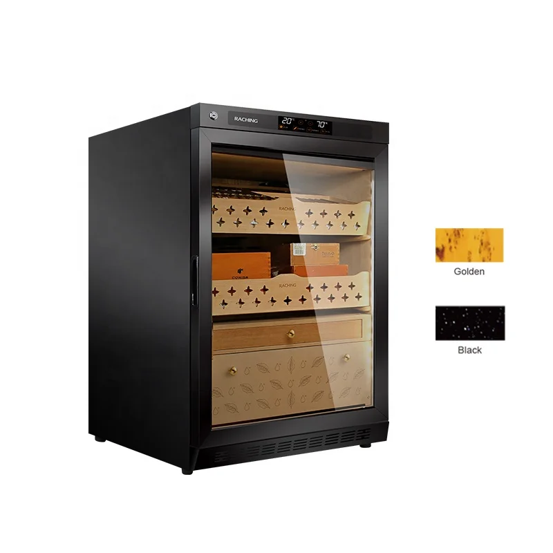 Wholesale  MON800A Electric Cigar Humidor Cabinet for Display Store Cigars Capacity 500 Cigars