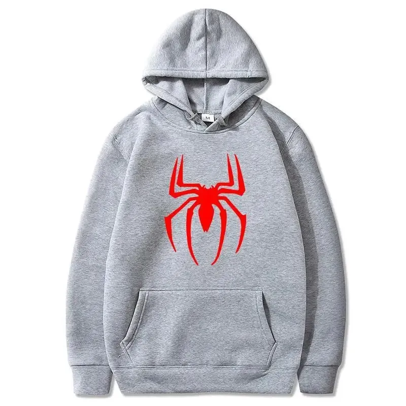 Parkour printhoodies spider men spiderman hoodie for clothing women pullovers winter sweater sweatshirt jackets black white