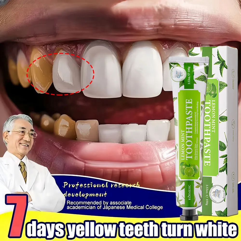 

Teeth Whitening Toothpaste Remove Plaque Stains Teeth Whitener Oral Hygiene Cleaning Dental Bleach Tools Fresh Breath Tooth Care