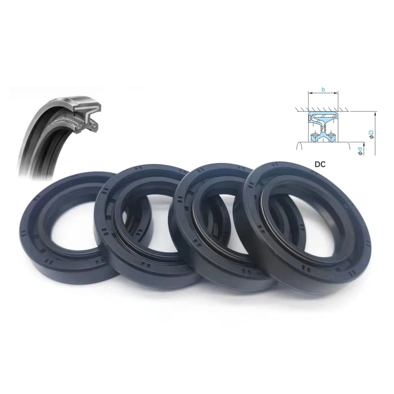 Nitrile Butadiene Rubber Double-sided Spring Oil Seal DC/AW for Gear and Hydraulic Pump,size:12*24*7,15*30*7,17*28*8,18*30*8
