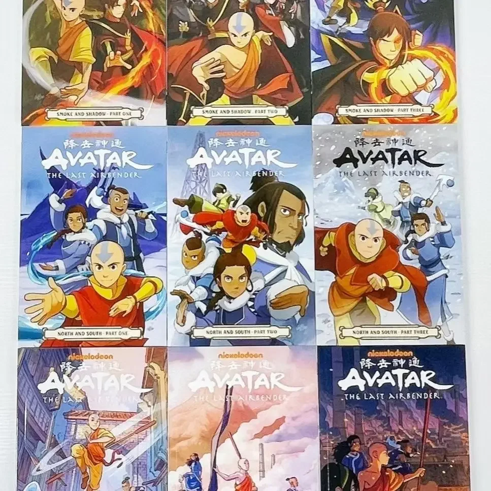 

Avatar：The Last Airbender Season 1 Nine books + Season 2 Nine books English book American comics Action comedy fantasy story