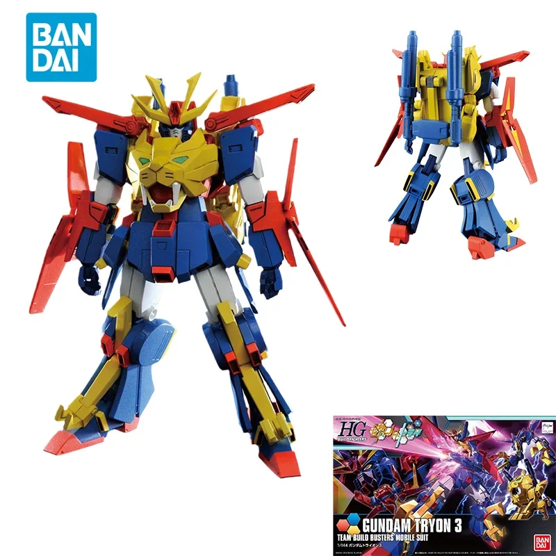 

Прямая доставка Bandai, оригинальная аниме-коллекционная модель GUNDAM HGBF GUNDAM TRYON 3, экшн-фигурка в сборе, игрушки для детей