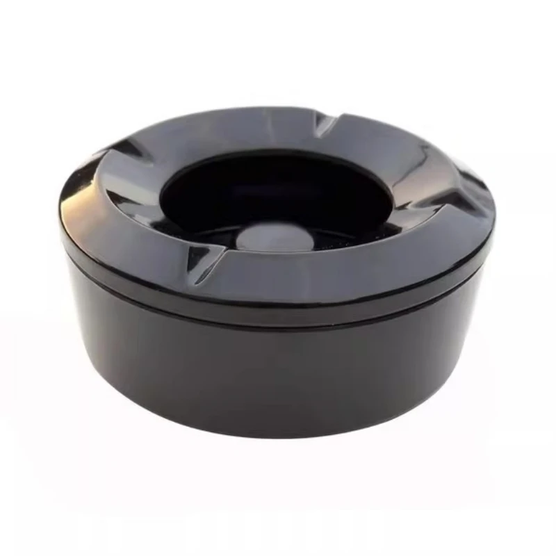 

Round Ashtray windproof Eco-Friendly Portable Cars Home Smoke Accessory Heat Resistant Bar Tool