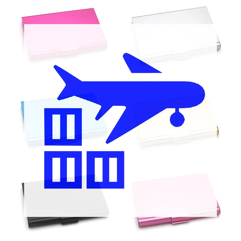 1pc Men Business Card Case Aluminum Alloy Credit Card Holder Metal ID Cards Box Cover Women Credit Business Card Holder Case