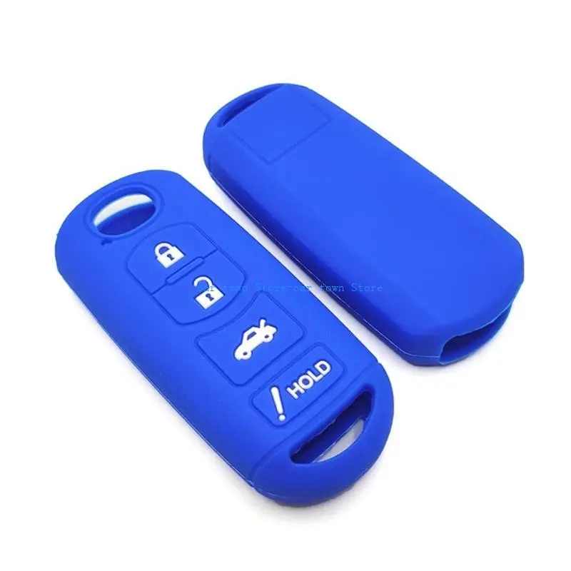 RXJE لينة سيليكون المطاط حالات مفاتيح السيارة فوب غطاء لتصفيف السيارة ل 2 3 6 Demio Atenza Axela CX5 CX-3 CX7 CX-9 3 4 CX30 #5