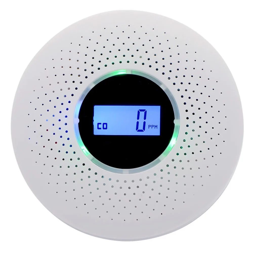 

Air Quality Monitor 2 in 1 Carbon Monoxide Detector LCD Display Portable Smoke Alarm Wireless CO Monoxide Alarm For Home Outdoor