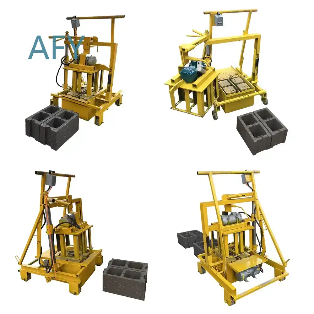 Small Cement Block Making Machine for Concrete Paver Mold Press Equipment Brick Molding Tool Construction Machinery
