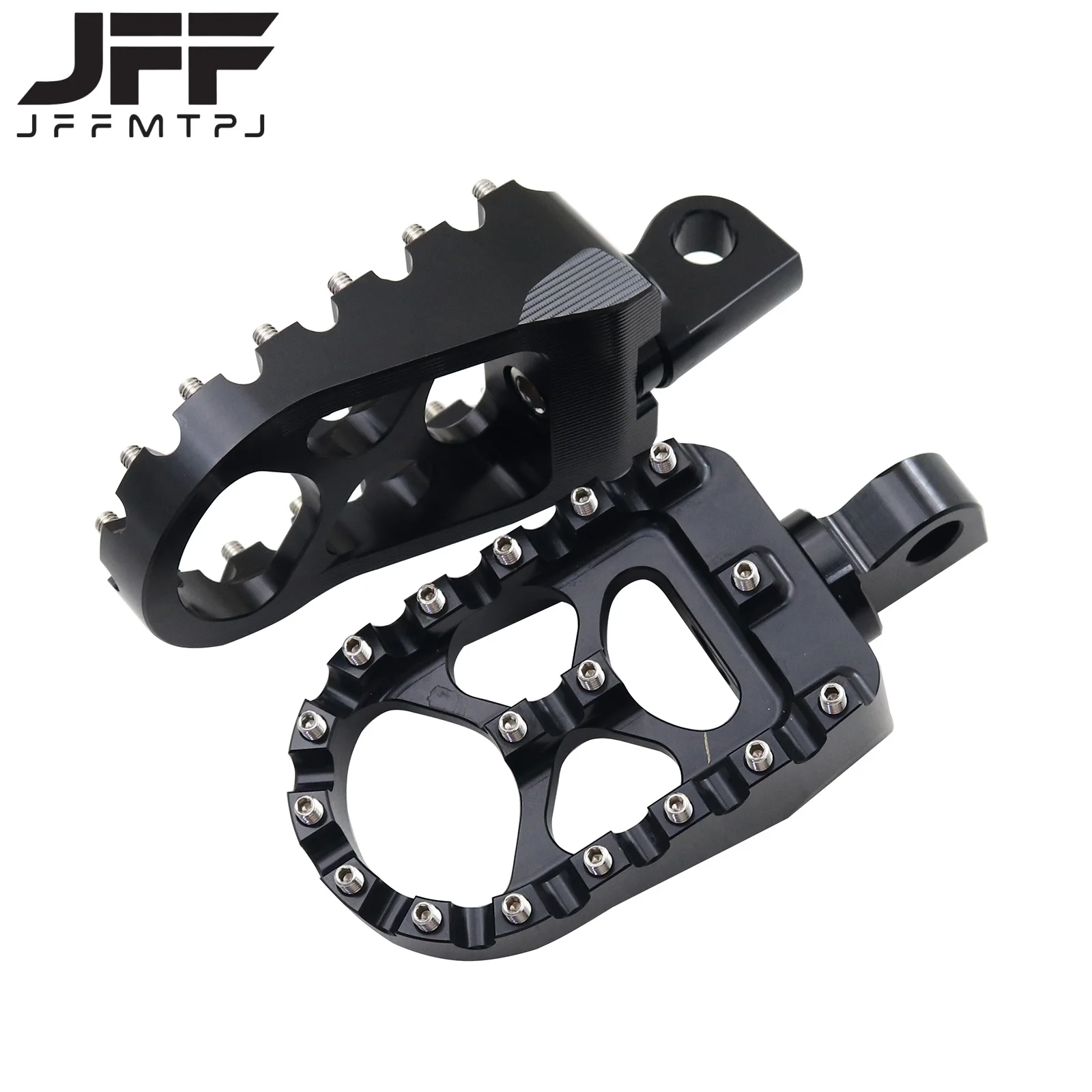 Motorcycle Foot Pegs MX Wide Fat Footrests Pedals W/Shifter Pegs For Harley Sportster XL 883 1200 Dyna Street Bob Bobber Custom view 6