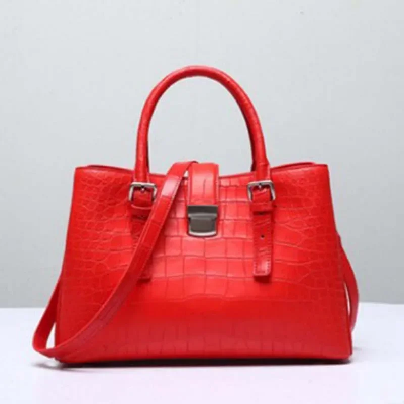 

Ourui из крокодиловой кожи Женская сумка Женская сумка Женская сумка 33смX22смX12см