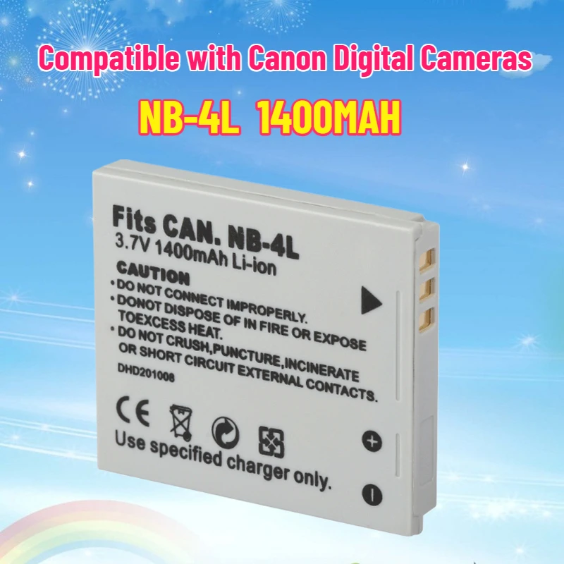 

Литиевая батарея NB-4L NB4L для камеры Canon IXUS 50, 55 60 65 75 IXY80 PowerShot SD 30 400 430 450 750 Аккумуляторы для камер