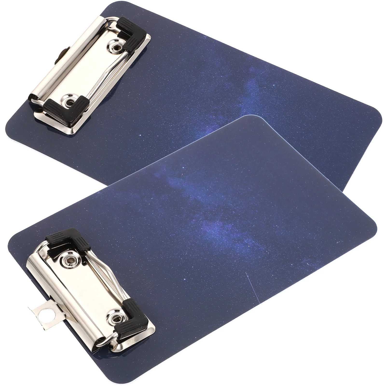 

2 Pcs Star Writing Pad Cardboard Contract Data Splint Point Menu Clip 2pcs Office Clipboards Hard Portable Abs Supplies Nurse