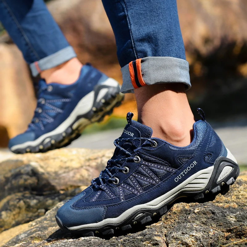 HIKEUP High-Quality Outdoor Shoes For Men Women Comfortable Waterproof Casual Sports Shoes Walking Shoes Sport Entertainment