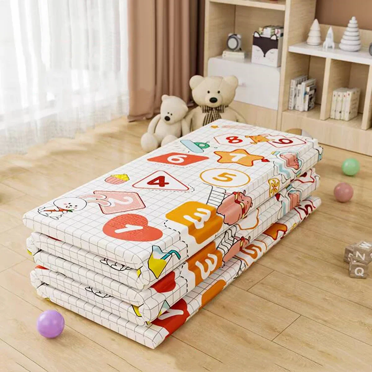 

Children's Blanket XPE Foam Baby Play Mat Soft Floor Crawling Pad Toys for Kids Carpet Folding Game Activity Rugs 180*100*1cm