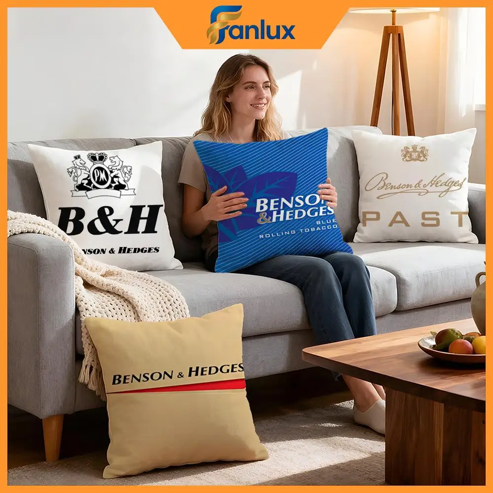 Luxury Benson & Hedges Cushion Cover 4Pcs Decorative Covers Soft Cushion Case for Sofa Couch Decor 40x40 45x45 Pillowcases