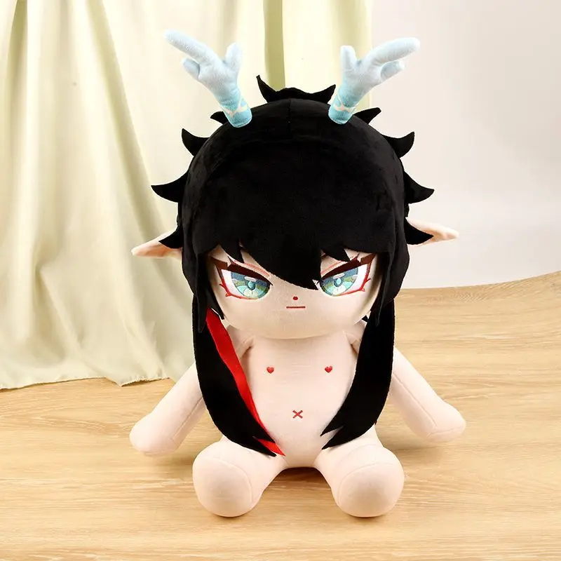 Anime Honkai: Star Rail Dan Heng·Imbibitor Lunae Plush Doll Body Dress Up Cotton Stuffed Plushie Pillow 40cm Cosplay Toys Gift