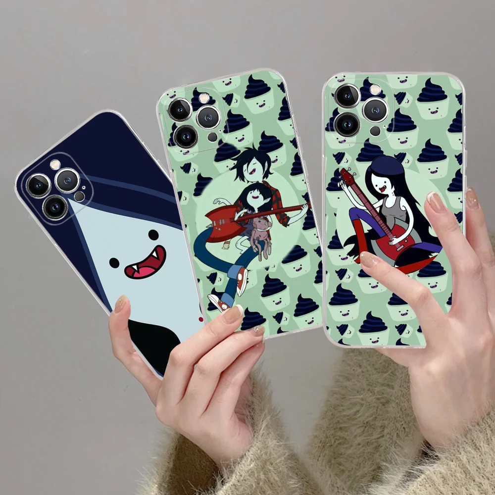 A-Adventure T-Time M-Marceline Phone Case Silicone Soft For Iphone 16 15 14 13 12 11 Pro Mini XS MAX Plus X Cover