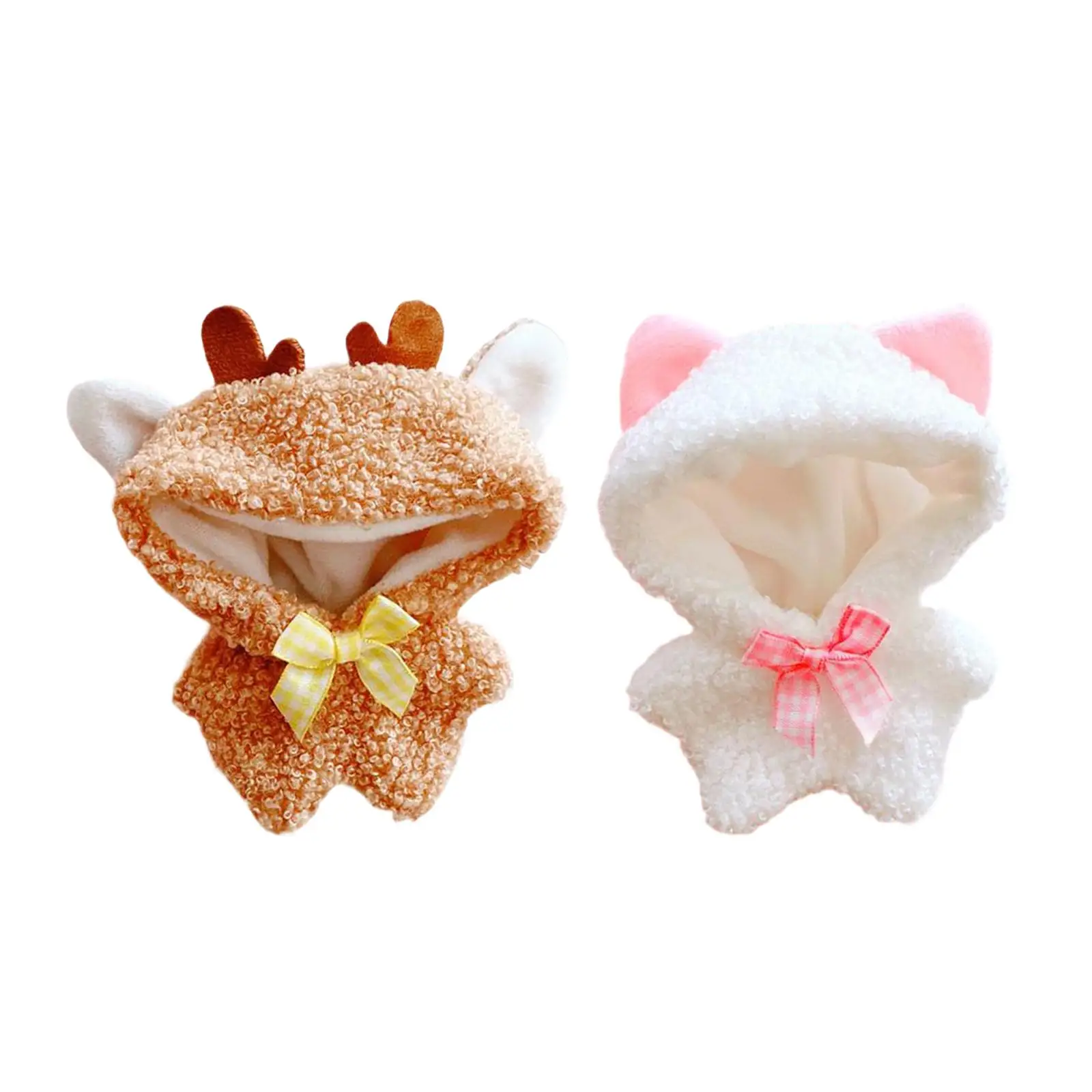 17cm Doll Clothes Photo Props Decorative Removable Trendy Outifit Dressing up Comfortable Soft DIY Doll Toy Headwear Bodysuit
