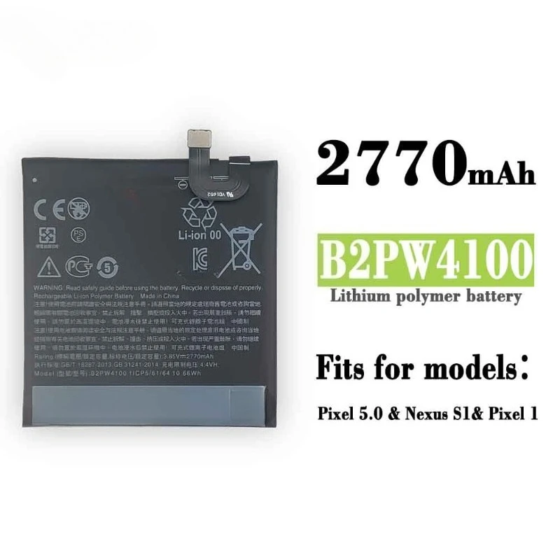 New Battery Compatible for Google Pixel 1 2770mAh/Pixel XL 3450mAh/Pixel 2 2B 2700mAh/Pixel 2XL 3830mAh Mobile Phone Batteries