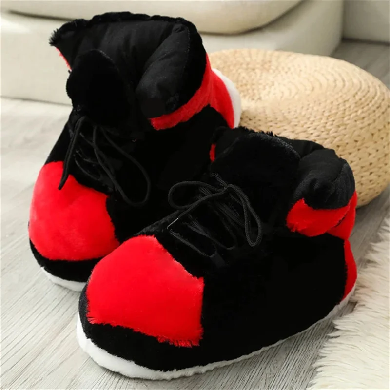 Unisex Winter Warm Home Slippers Women/Men One Size Sneakers Lady Indoor Cotton Shoes Woman House Floor Slippers Drop shopping