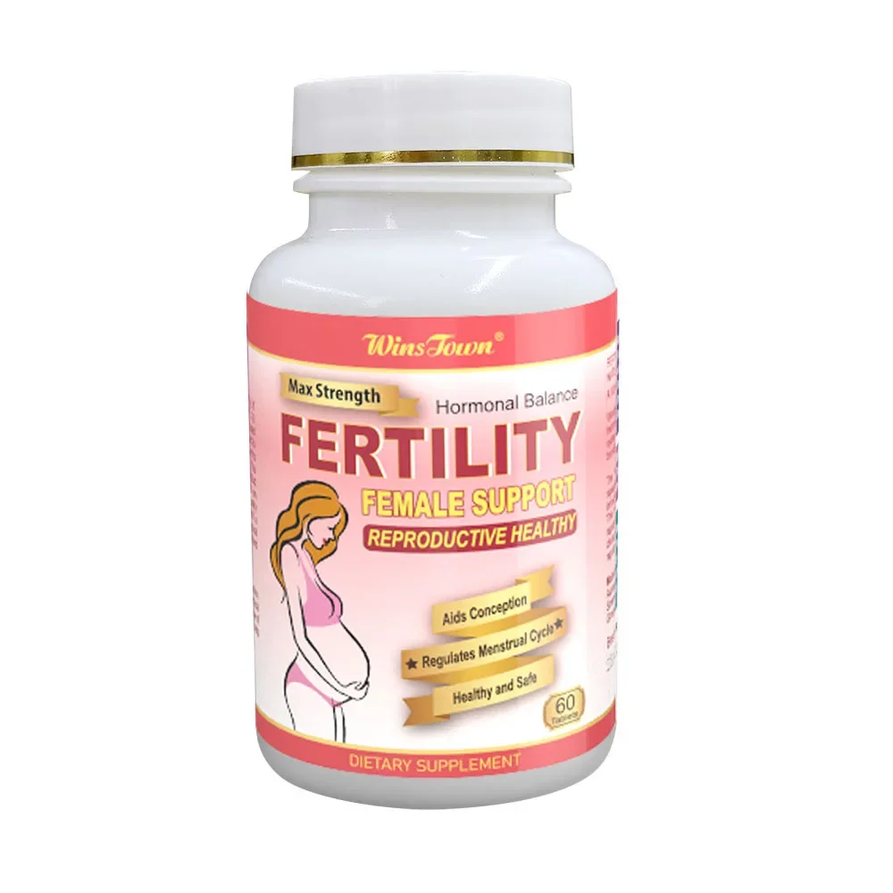 1 bottle 60 Pills Women\'s Health Fertility Tablets Hormone Balance Tablets Increase Dietary Supplement Health Food