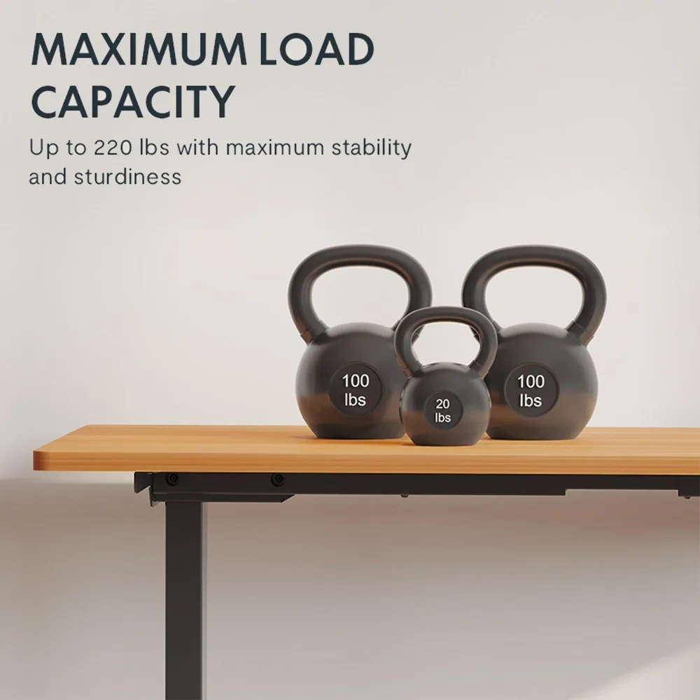 مكتب قائم كهربائي بارتفاع قابل للتعديل للمكتب المنزلي ومكاتب صديقة للبيئة للجلوس ومحطة عمل مع مضادة للتصادم للأطفال والحيوانات الأليفة