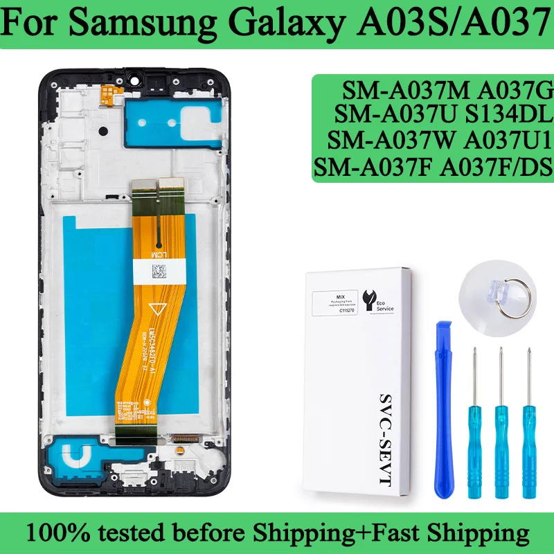 SM-A037F A037M A037G A037F/DS Premium Lcd For Samsung Galaxy A03S Display Touch Screen Digitizer Panel Assembly For SM A037