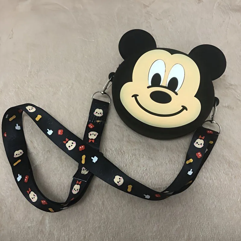 Mickey and Minnie Bags  Cute Student Shoulder Bags and Crossbody Bags  Silicone Bags  Portable Coin Purses view 4