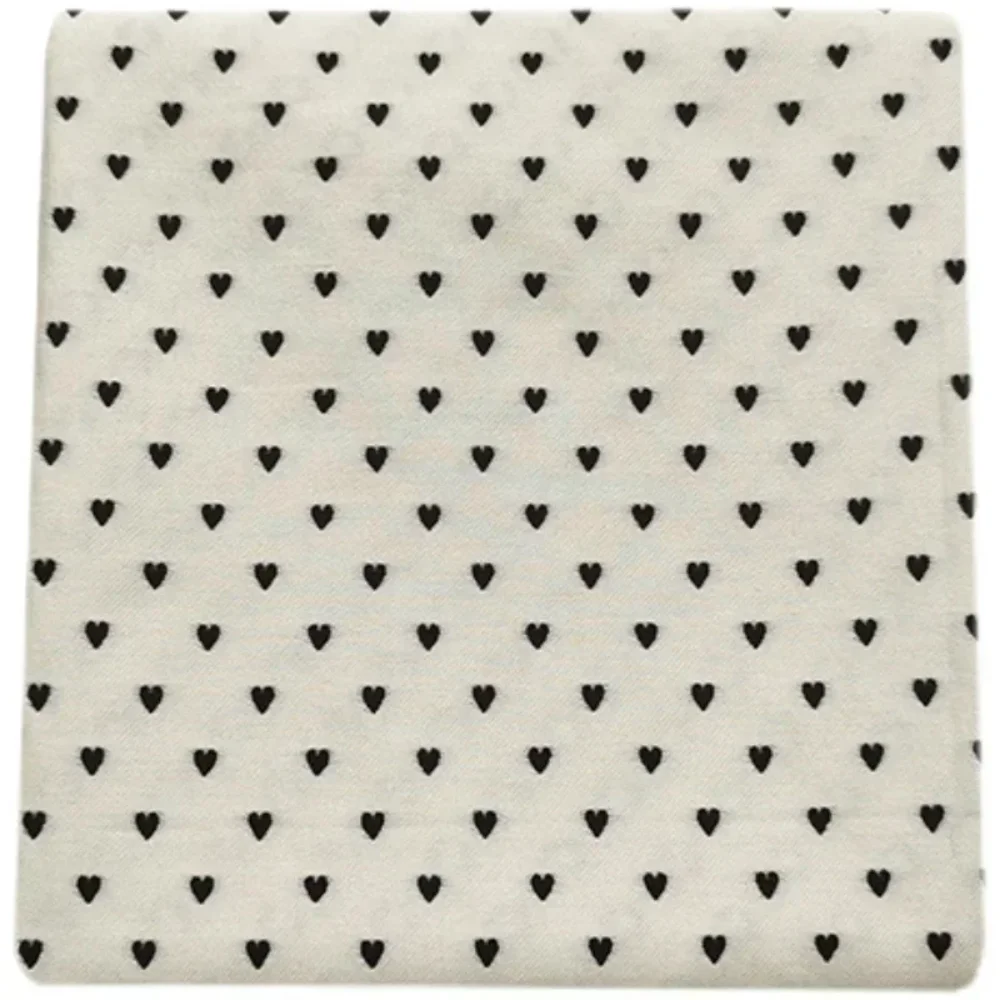 

Jacquard Brocade Fabric Polyester Yarn-dyed Anti-wrinkle Light Luxury Love Spring and Autumn Suit Windbreaker High-end Cloth Diy