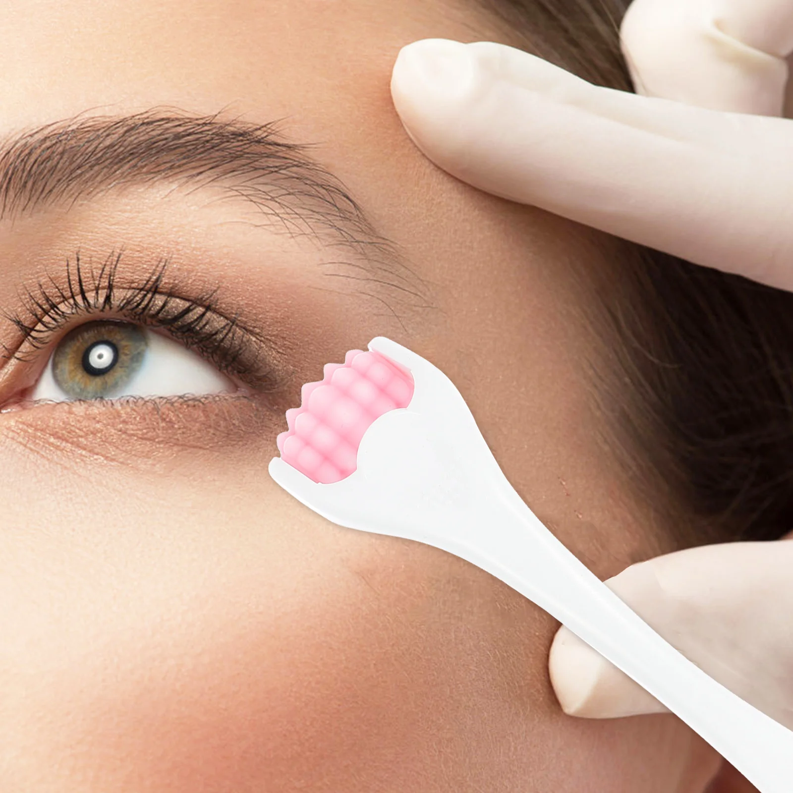 Rodillo de silicona para la cara, masajeador de ojos, herramienta de masaje Facial cómoda y duradera, antienvejecimiento, Reduce las ojeras, bolsas negras